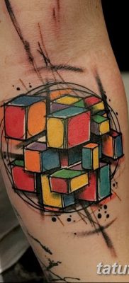 фото тату кубики от 28.10.2017 №098 — tattoos cubes — tatufoto.com