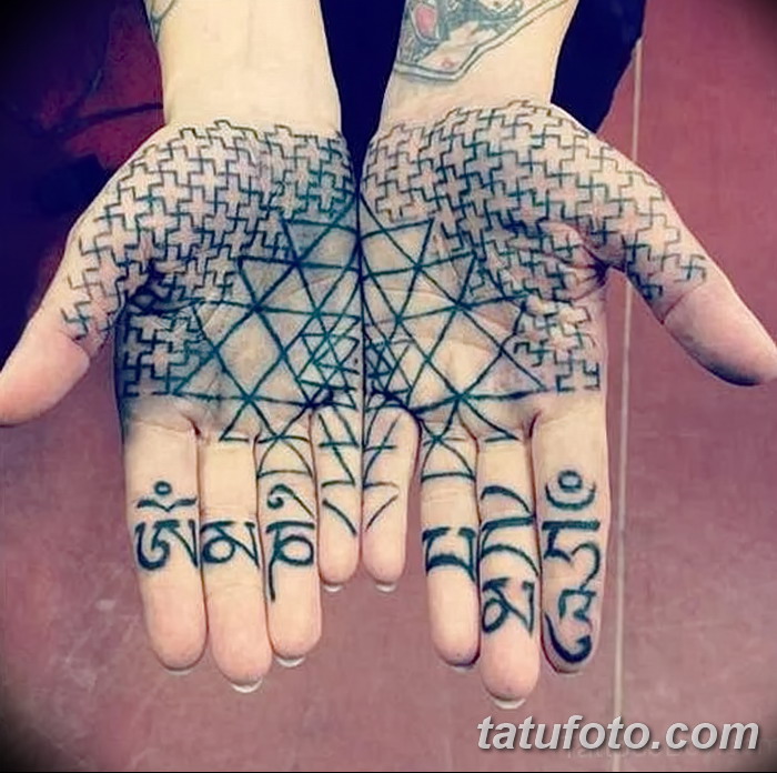 фото тату ладонь от 23.10.2017 №064 - palm tattoo - tatufoto.com
