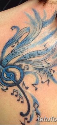 фото тату ноты от 30.10.2017 №004 — Tattoo Notes — tatufoto.com