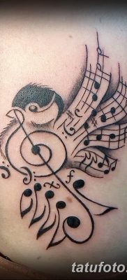 фото тату ноты от 30.10.2017 №008 — Tattoo Notes — tatufoto.com