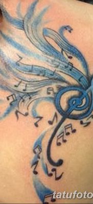 фото тату ноты от 30.10.2017 №009 — Tattoo Notes — tatufoto.com