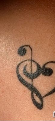 фото тату ноты от 30.10.2017 №010 — Tattoo Notes — tatufoto.com