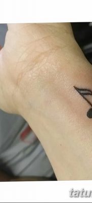 фото тату ноты от 30.10.2017 №021 — Tattoo Notes — tatufoto.com