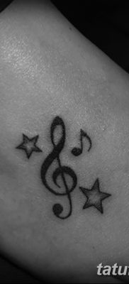 фото тату ноты от 30.10.2017 №035 — Tattoo Notes — tatufoto.com