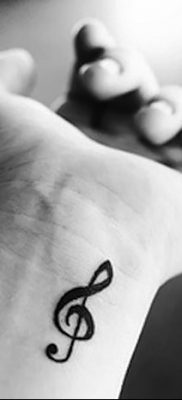 фото тату ноты от 30.10.2017 №046 — Tattoo Notes — tatufoto.com