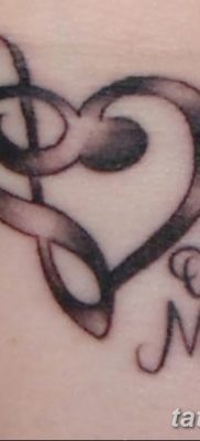 фото тату ноты от 30.10.2017 №068 — Tattoo Notes — tatufoto.com