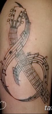 фото тату ноты от 30.10.2017 №077 — Tattoo Notes — tatufoto.com