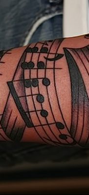 фото тату ноты от 30.10.2017 №096 — Tattoo Notes — tatufoto.com