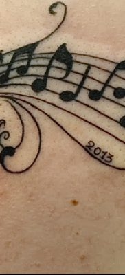 фото тату ноты от 30.10.2017 №111 — Tattoo Notes — tatufoto.com