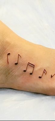 фото тату ноты от 30.10.2017 №113 — Tattoo Notes — tatufoto.com