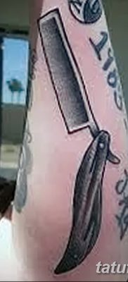 фото тату опасная бритва от 27.10.2017 №032 — tattoo dangerous razor — tatufoto.com