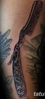 фото тату опасная бритва от 27.10.2017 №038 — tattoo dangerous razor — tatufoto.com
