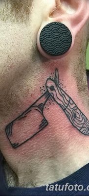 фото тату опасная бритва от 27.10.2017 №048 — tattoo dangerous razor — tatufoto.com