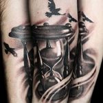 фото тату песочные часы от 21.10.2017 №015 - tattoo hourglass - tatufoto.com