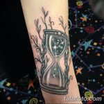 фото тату песочные часы от 21.10.2017 №019 - tattoo hourglass - tatufoto.com