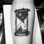 фото тату песочные часы от 21.10.2017 №030 - tattoo hourglass - tatufoto.com
