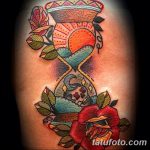 фото тату песочные часы от 21.10.2017 №040 - tattoo hourglass - tatufoto.com