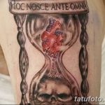 фото тату песочные часы от 21.10.2017 №054 - tattoo hourglass - tatufoto.com