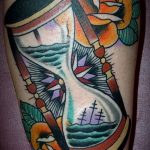 фото тату песочные часы от 21.10.2017 №061 - tattoo hourglass - tatufoto.com