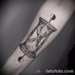 фото тату песочные часы от 21.10.2017 №067 - tattoo hourglass - tatufoto.com