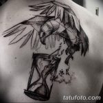 фото тату песочные часы от 21.10.2017 №085 - tattoo hourglass - tatufoto.com