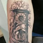 фото тату песочные часы от 21.10.2017 №098 - tattoo hourglass - tatufoto.com