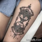 фото тату песочные часы от 21.10.2017 №172 - tattoo hourglass - tatufoto.com