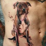 фото тату питбультерьер от 25.10.2017 №001 - tattoo pit bull terrier - tatufoto.com