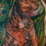 фото тату питбультерьер от 25.10.2017 №019 - tattoo pit bull terrier - tatufoto.com