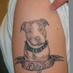 фото тату питбультерьер от 25.10.2017 №093 - tattoo pit bull terrier - tatufoto.com