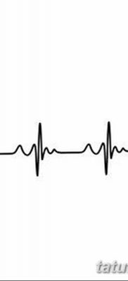 фото тату пульс от 21.10.2017 №002 — tattoo heart rate — tatufoto.com