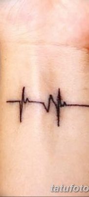 фото тату пульс от 21.10.2017 №005 — tattoo heart rate — tatufoto.com
