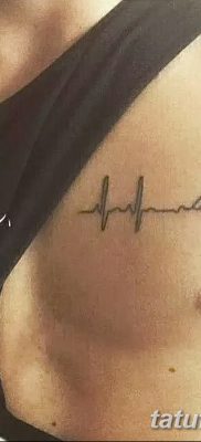 фото тату пульс от 21.10.2017 №007 — tattoo heart rate — tatufoto.com