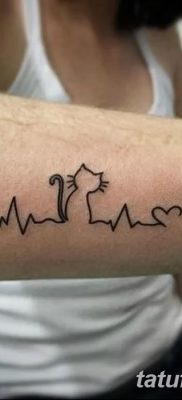 фото тату пульс от 21.10.2017 №014 — tattoo heart rate — tatufoto.com