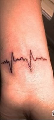 фото тату пульс от 21.10.2017 №025 — tattoo heart rate — tatufoto.com