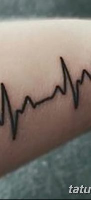 фото тату пульс от 21.10.2017 №029 — tattoo heart rate — tatufoto.com