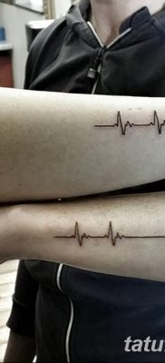 фото тату пульс от 21.10.2017 №036 — tattoo heart rate — tatufoto.com