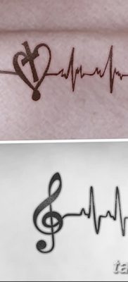 фото тату пульс от 21.10.2017 №043 — tattoo heart rate — tatufoto.com