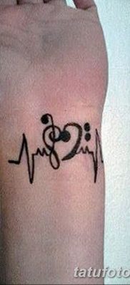 фото тату пульс от 21.10.2017 №050 — tattoo heart rate — tatufoto.com