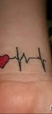 фото тату пульс от 21.10.2017 №055 — tattoo heart rate — tatufoto.com