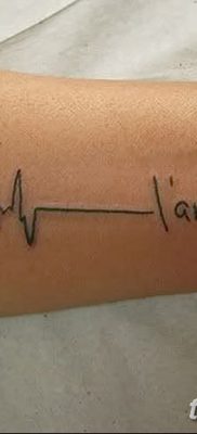 фото тату пульс от 21.10.2017 №068 — tattoo heart rate — tatufoto.com