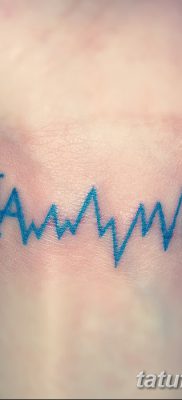 фото тату пульс от 21.10.2017 №073 — tattoo heart rate — tatufoto.com