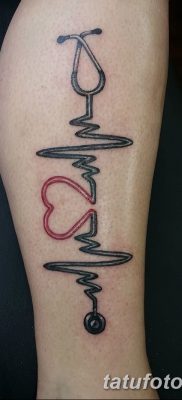 фото тату пульс от 21.10.2017 №076 — tattoo heart rate — tatufoto.com