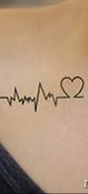 фото тату пульс от 21.10.2017 №083 — tattoo heart rate — tatufoto.com