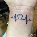 фото тату пульс от 21.10.2017 №089 - tattoo heart rate - tatufoto.com