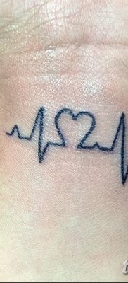 фото тату пульс от 21.10.2017 №089 — tattoo heart rate — tatufoto.com