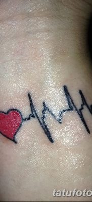 фото тату пульс от 21.10.2017 №092 — tattoo heart rate — tatufoto.com