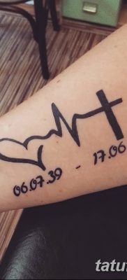 фото тату пульс от 21.10.2017 №095 — tattoo heart rate — tatufoto.com