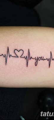 фото тату пульс от 21.10.2017 №097 — tattoo heart rate — tatufoto.com