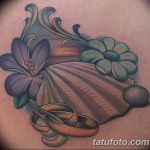 фото тату раковина от 07.10.2017 №023 - tattoo shell - tatufoto.com